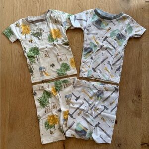 Burt’s Bees Baby Short‎ Sleeve Two Piece Pajamas size 18 Mos